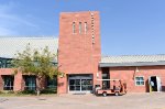 Outside of the Bakersfield Amtrak Station building